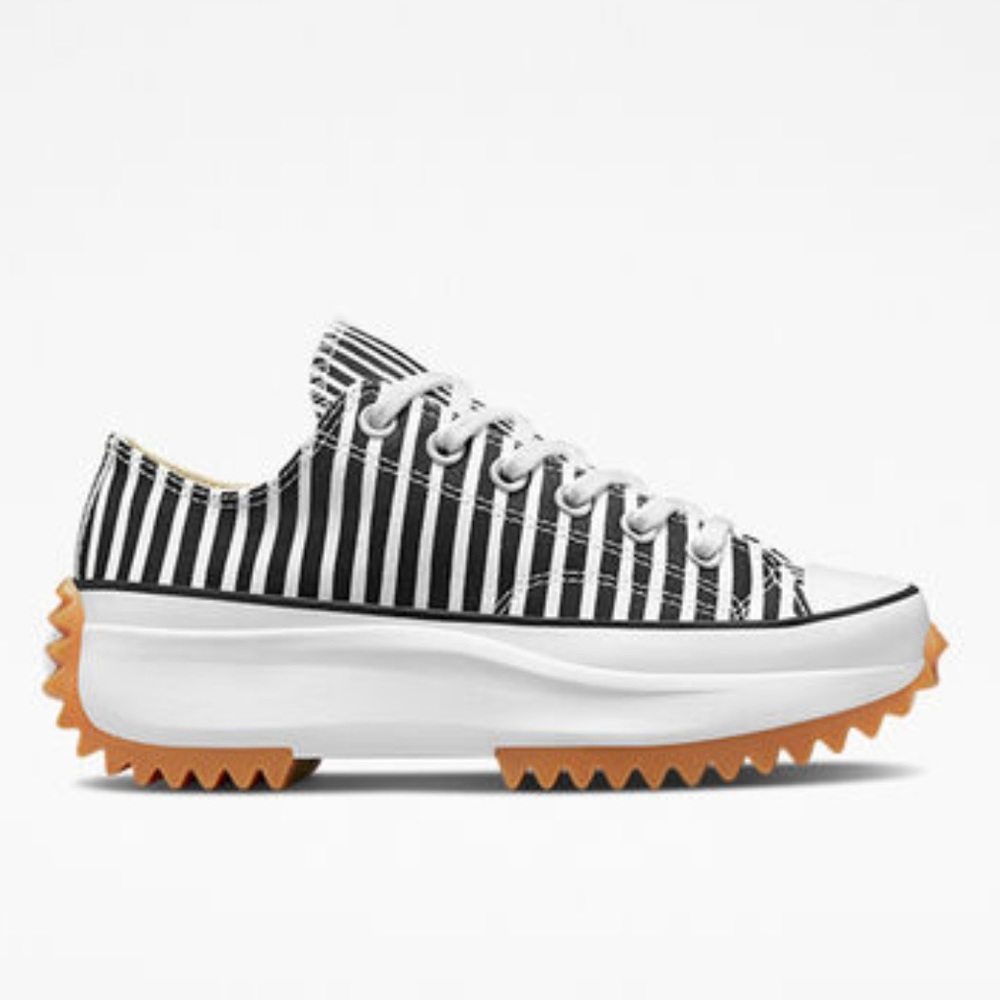 Converse Platform Run Star Hike Low Top Sneakers - Black White Gum